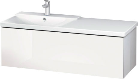 LC615304343 L-Cube Тумбочка подвесная Базальт матовый, декор Duravit - Вид №2