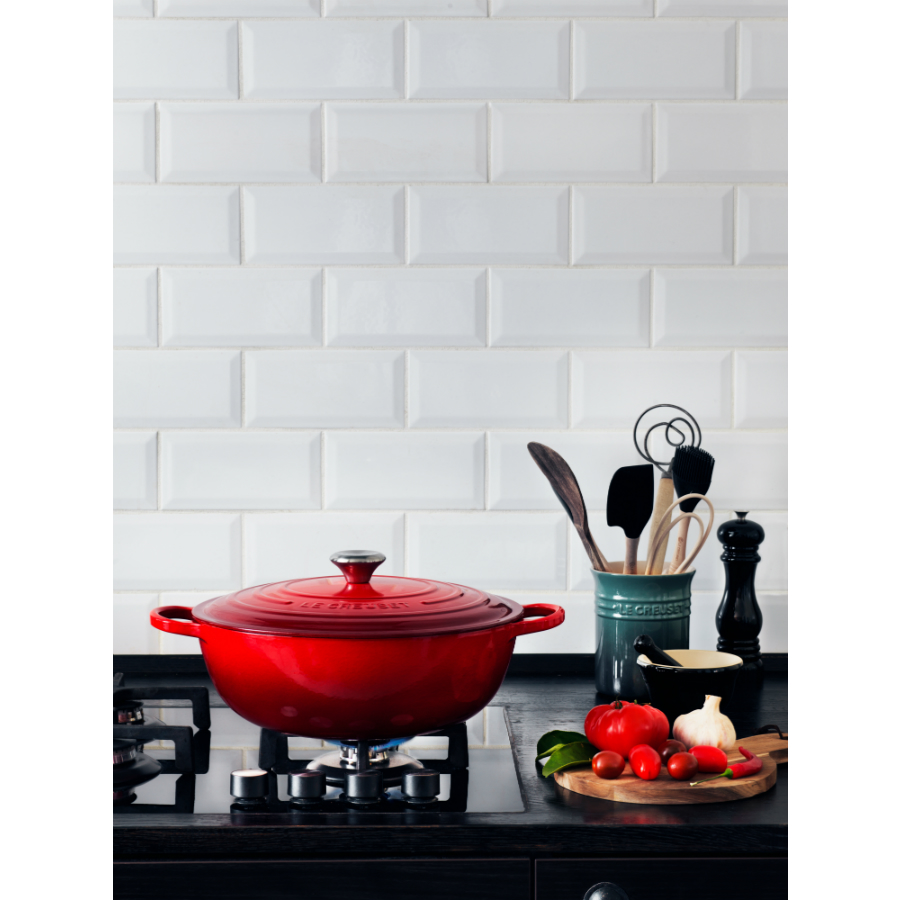 Казан чугунный Le Creuset, Ø32 см, вишневый 21114320600430 - Вид №2