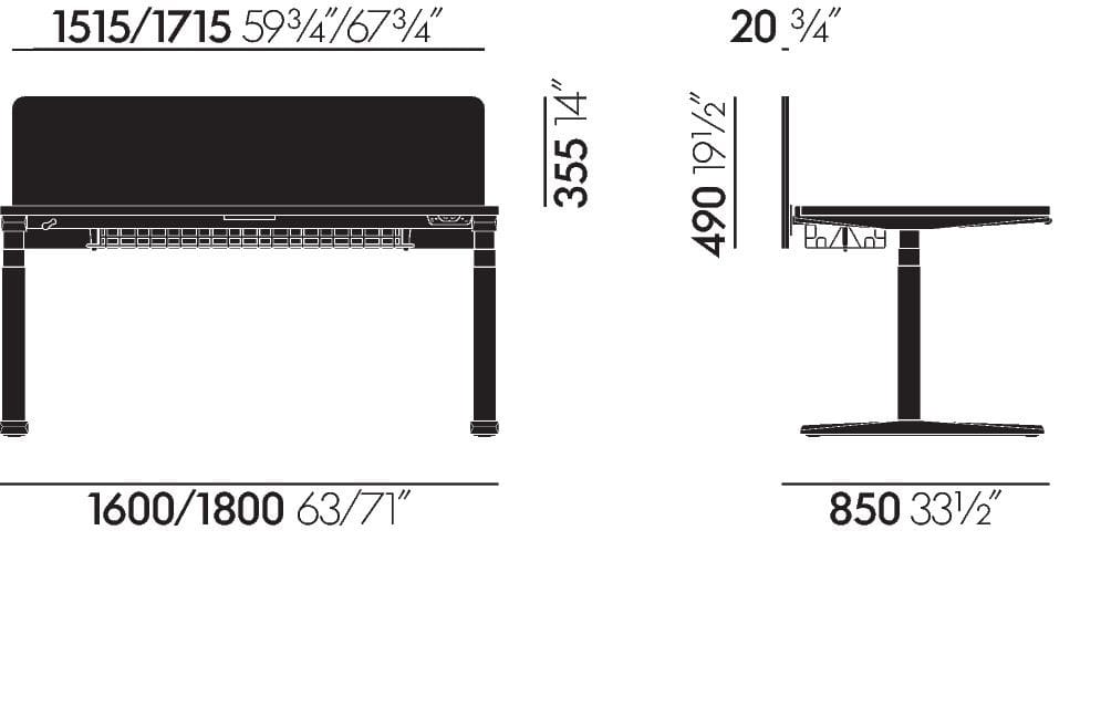 Множественный прямоугольный стол VITRA CDS ARCH-00096468 - Вид №83