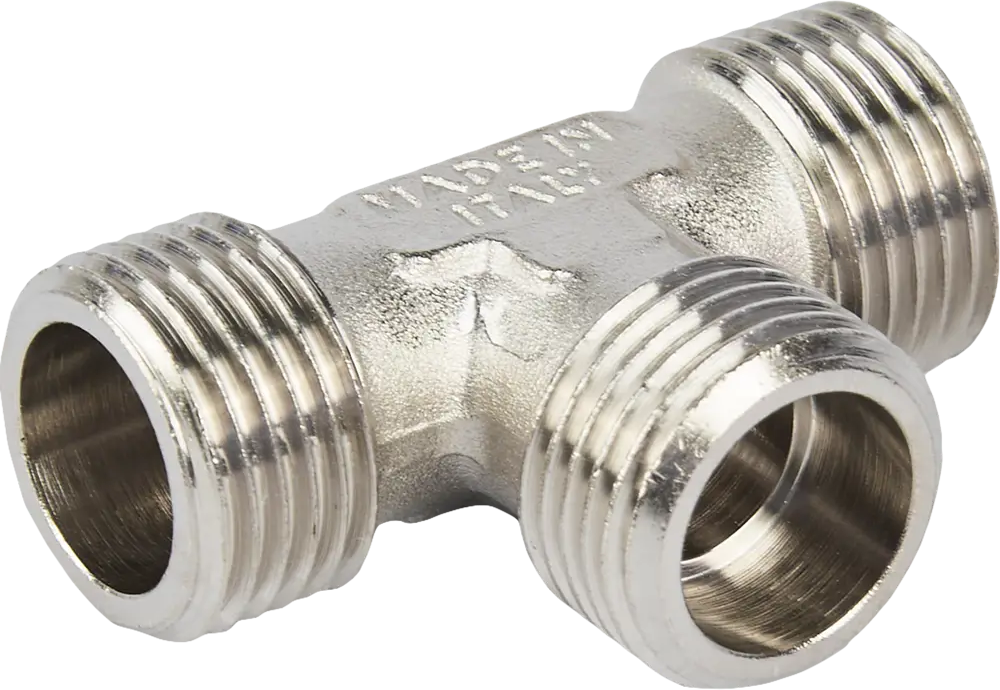 Тройник Stout латунный для водопроводных систем 1/2 дюйма 82238977