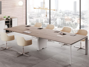 Прямоугольный стол для совещаний с системой люверсов