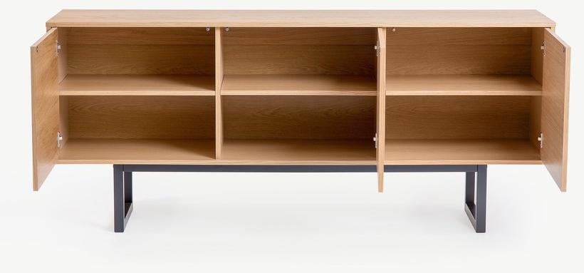 Woodman Комод из фанерованной древесины с распашными дверцами Camden 254215501012 - Вид №1