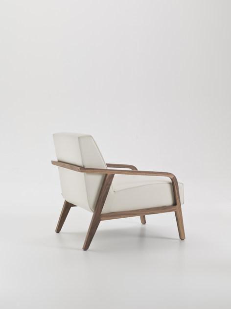 i 4 Mariani Мягкое кожаное кресло с подлокотниками Woody sun-id-1377871 - Вид №2