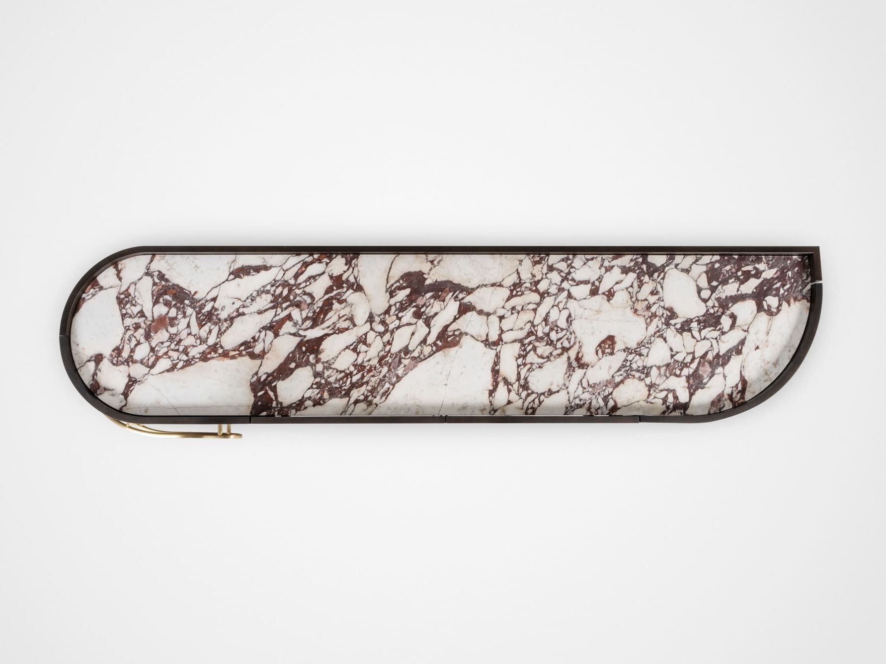 Мраморный шкаф Calacatta со встроенным освещением Greenapple Olival ARCH-00011359