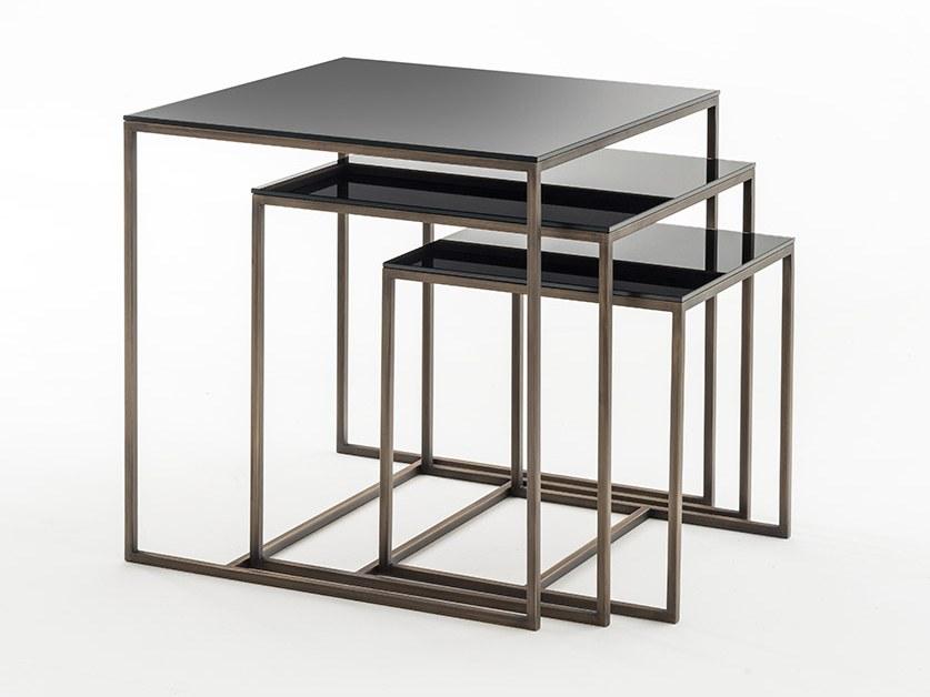 OAK Низкий металлический журнальный столик Milano collection Sc5088 - Вид №1