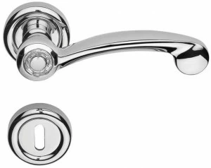 LINEA CALI' Ручка из хромированной латуни с кристаллами swarovski® на розе с замком Cosmic