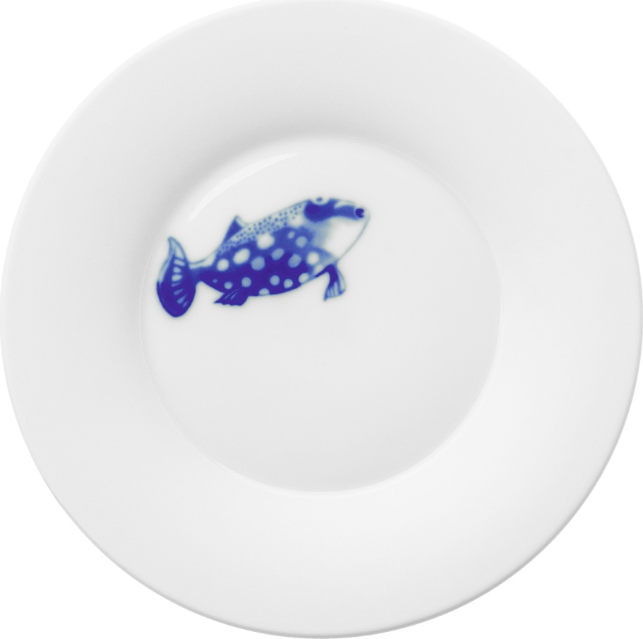 10577451 Hering Berlin Тарелка десертная Hering Berlin "Спинорог" "Океан" 18см Фарфор 