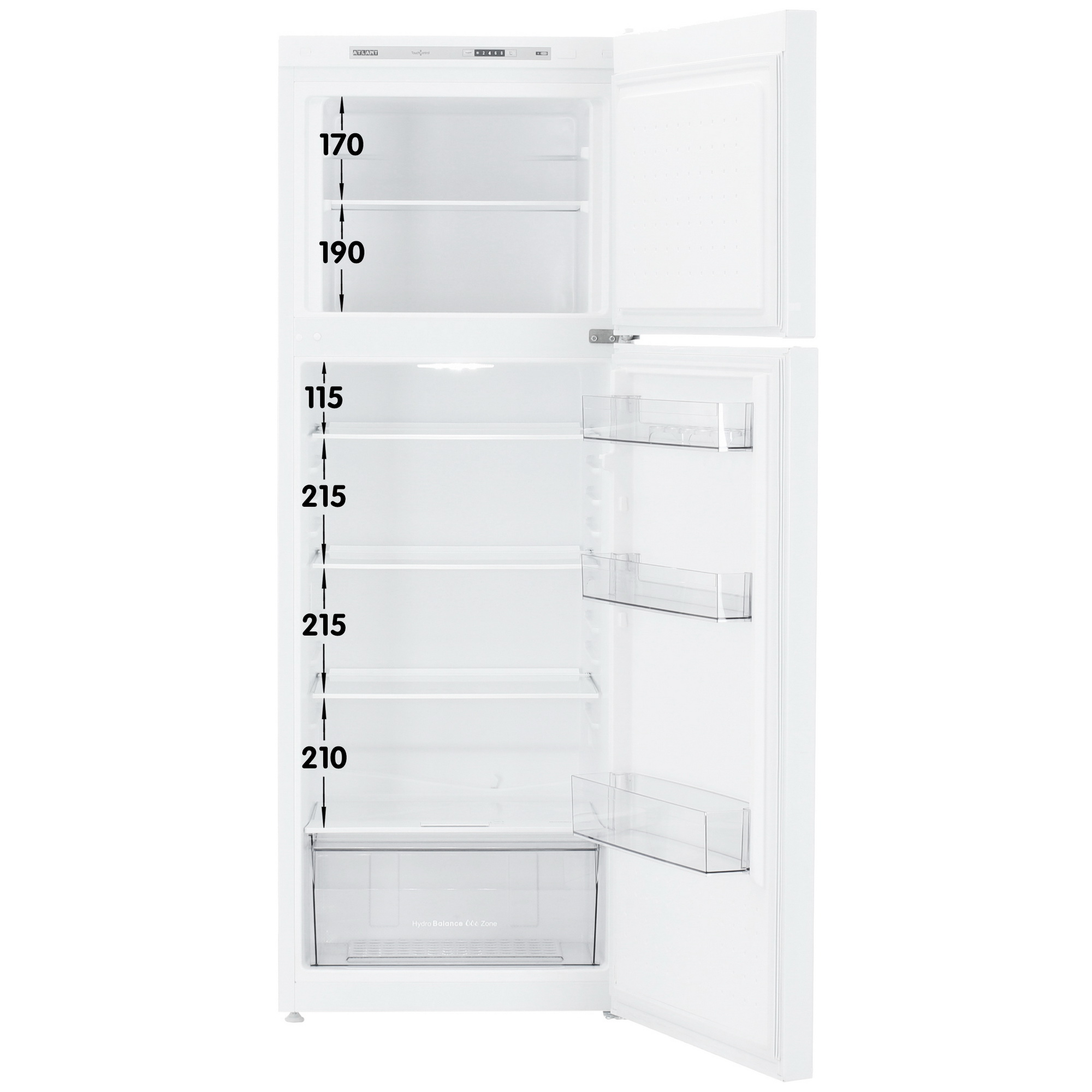 5489816 Холодильник с морозильником   ATLANT ХМ-3635-109 белый STDN-0043654 - Вид №1