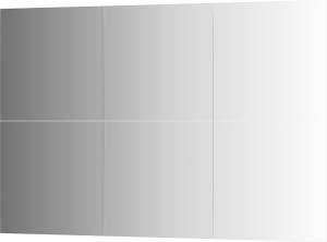 BY 1509 Зеркальная плитка с фацетом 10 mm - комплект 6 шт EVOFORM Refractive