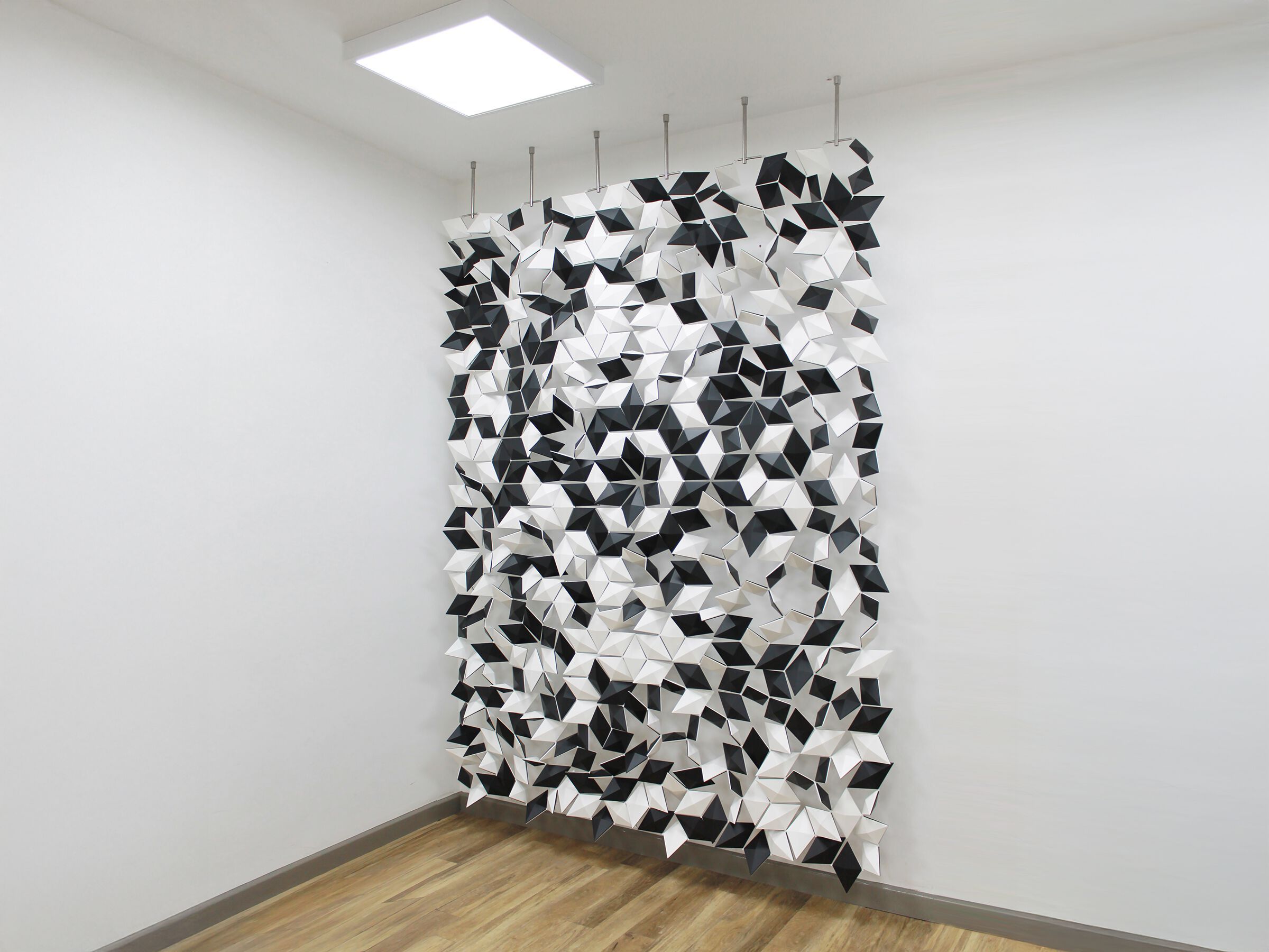 Подвесная перегородка bloomming FACET 204x265 cm bianco e grafite ARCH-00100683