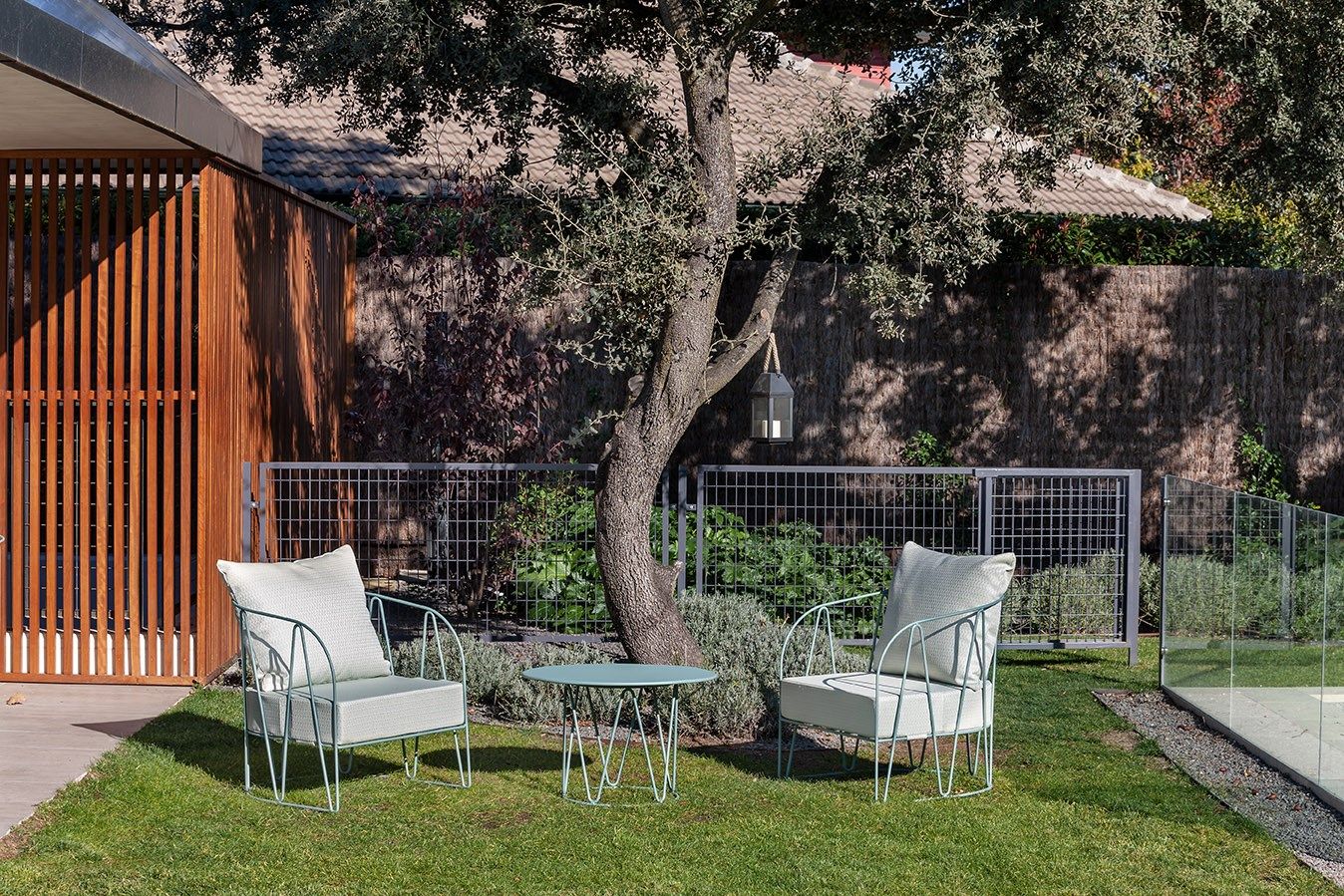 Круглый садовый столик из оцинкованной стали iSimar Lagarto ARCH-00036352 - Вид №6