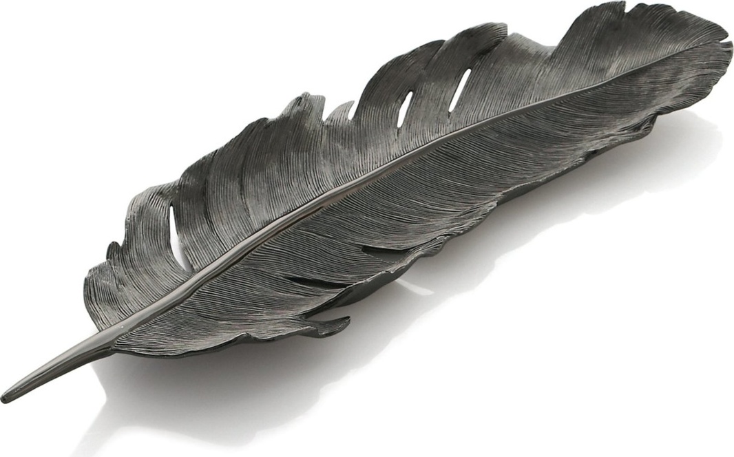 10562191 Michael Aram Блюдо Michael Aram Перо 43см, латунь Латунь 