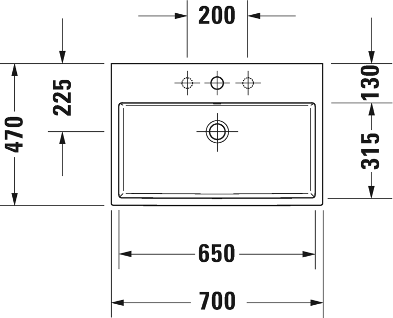 2350700025 Подвесная раковина настенная овальная Duravit Vero Air - Вид №1