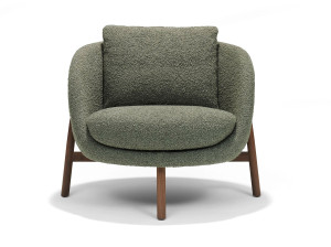 Тканевое кресло с подлокотниками