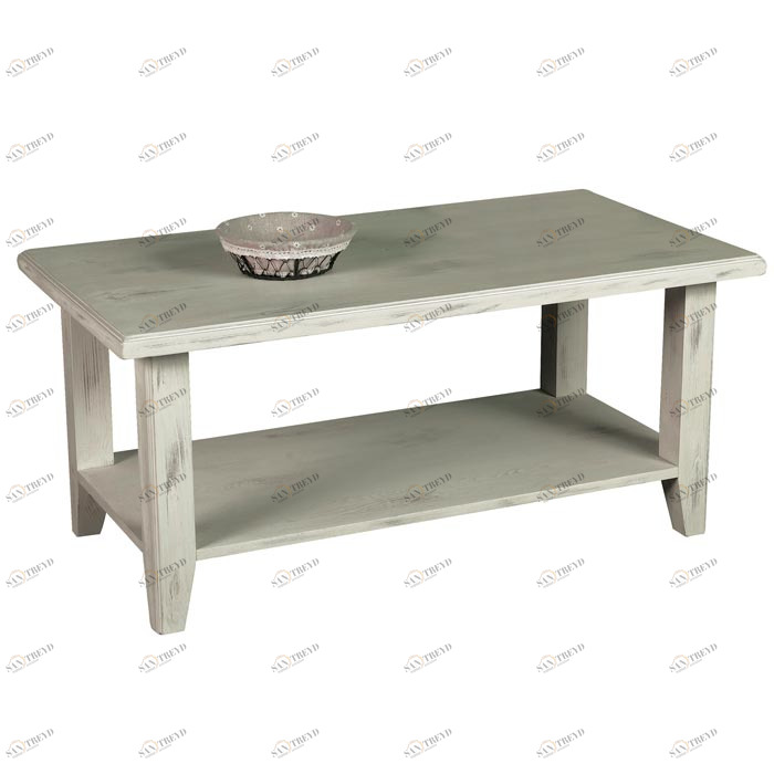 Журнальный столик белый состаренный 100 см Solea VAVI SOLEA 132571 Белый 