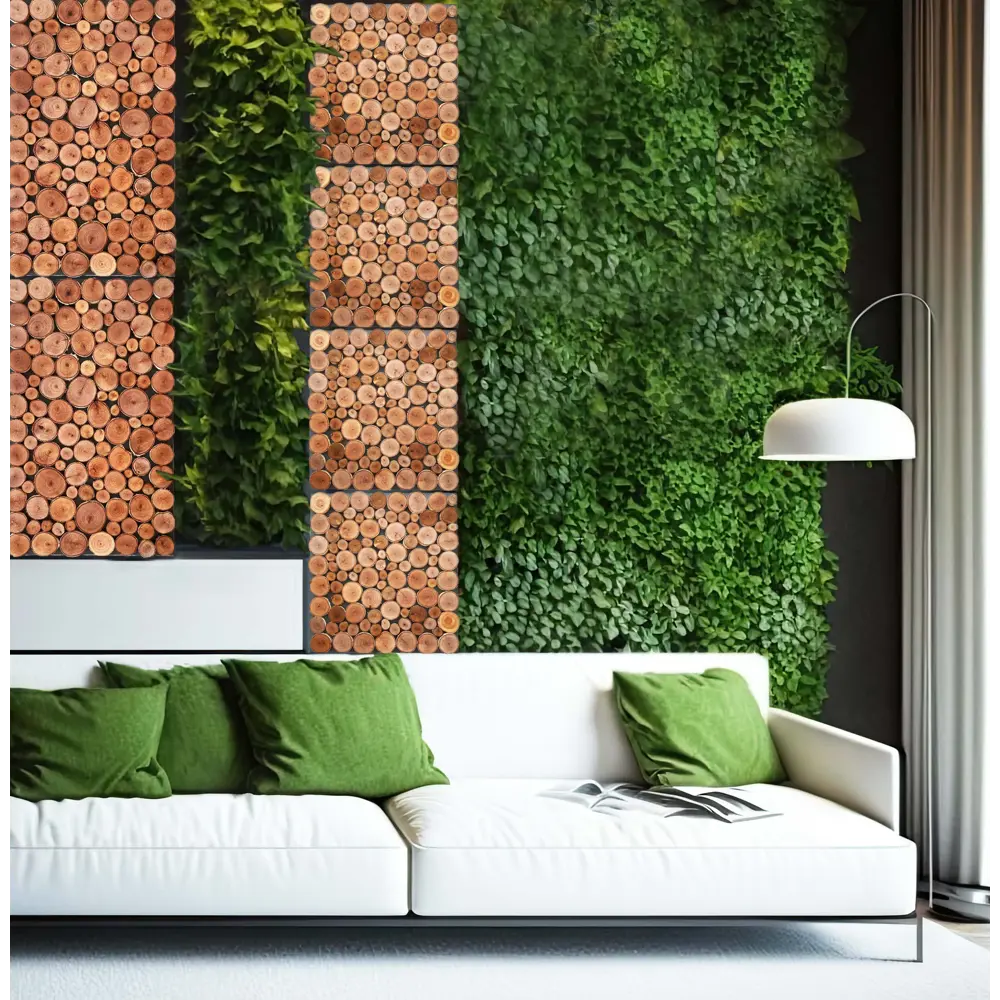 Панель 3D Симфония береза 36x40 см темная STLM-2144915 - Вид №1