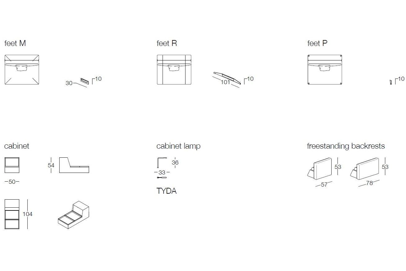 Съемный диван из ткани Frigerio Davis ARCH-00023494 - Вид №13