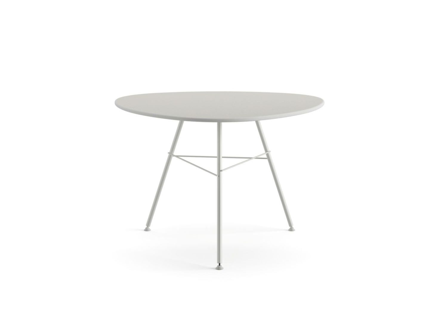 Стальной овальный садовый стол Arper ARCH-00063271 - Вид №1