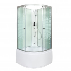 BМ1590 LED с гм. BLACK Душевая кабина DETO Серия ВМ