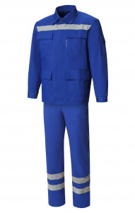 65535 Костюм "Эксперт-2" с СВП василек  Летняя спецодежда  размер 52-54/182-188