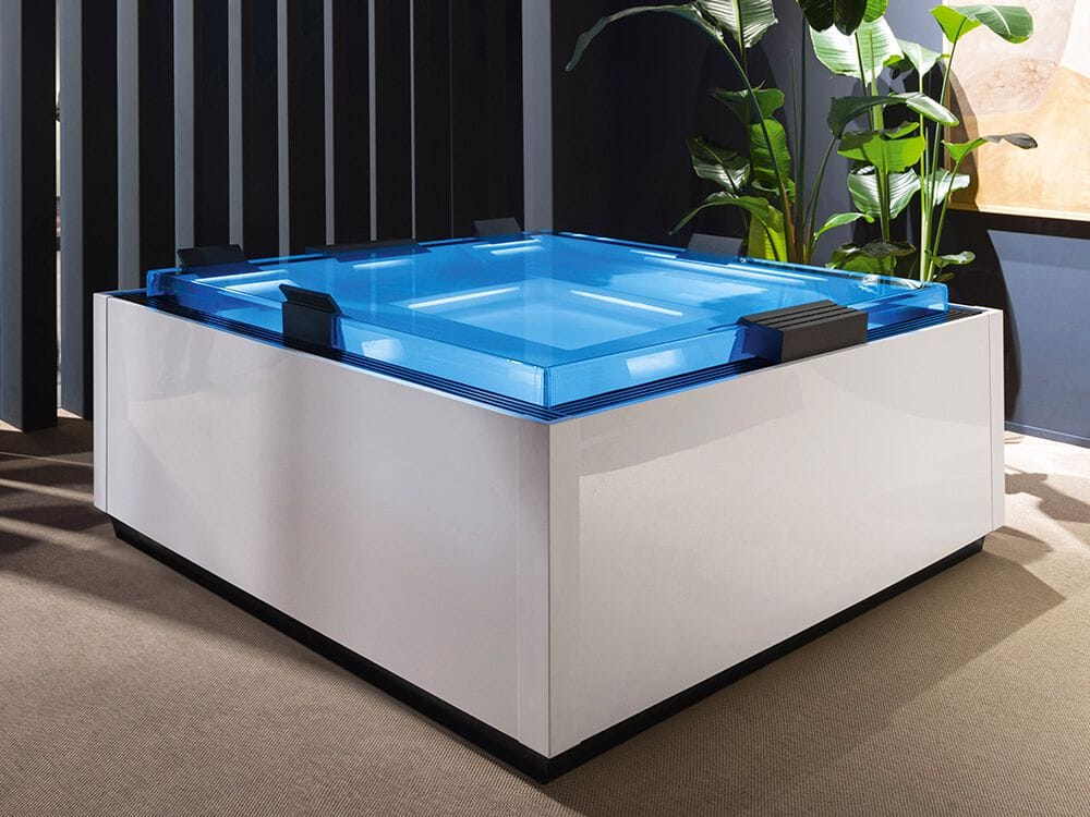 Квадратный мини-бассейн с гидромассажем Gruppo Treesse Minipiscine-Ghost Plus ARCH-00107749