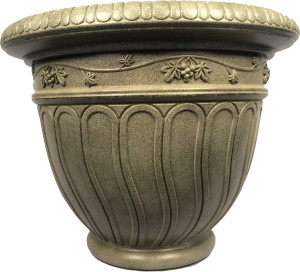 Е70-9 Горшок-кашпо для цветов Grapes d=62 70 Л. Фисташковый Цветочная коллекция