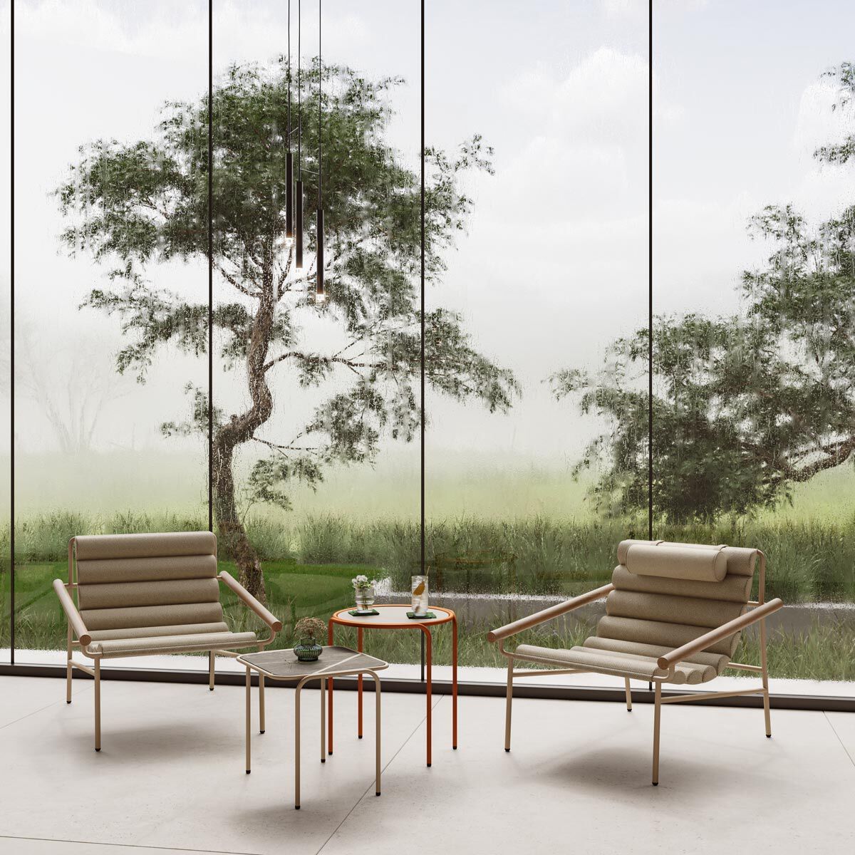 Мягкое сиденье для отдыха из ткани S-CAB Dress_Code ARCH-00076989 - Вид №7