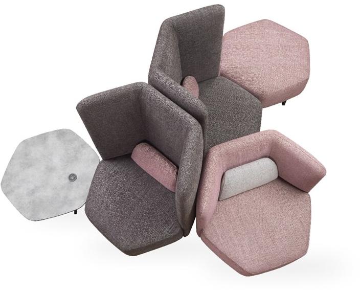 ROSSIN Шестиугольный журнальный столик из hpl Picco sun-id-1381333 - Вид №5