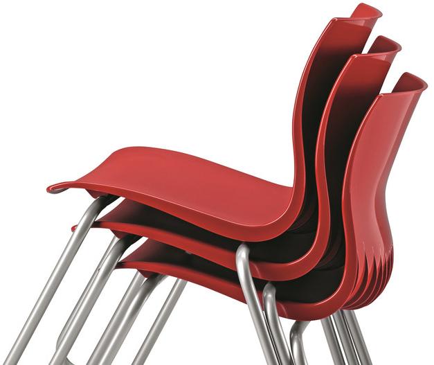 TALIN Штабелируемый пластиковый стул с санками Webby sun-id-1395492 - Вид №1