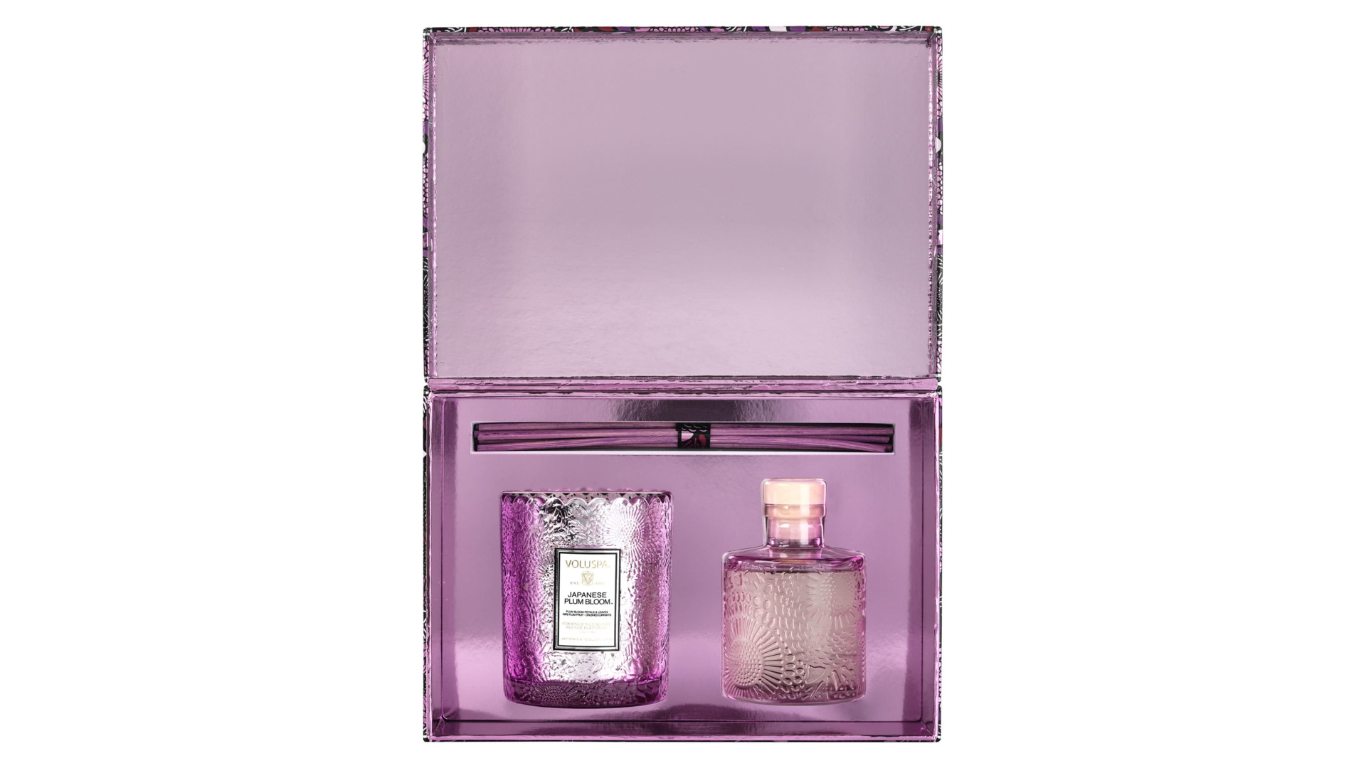 10664281 VOLUSPA Подарочный набор свеча и диффузор Voluspa "Японская слива"  - Вид №1