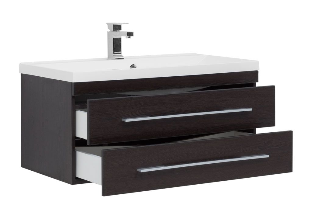 Тумба с раковиной Aquanet Нота NEW 90 венге 0017149300204119 - Вид №1