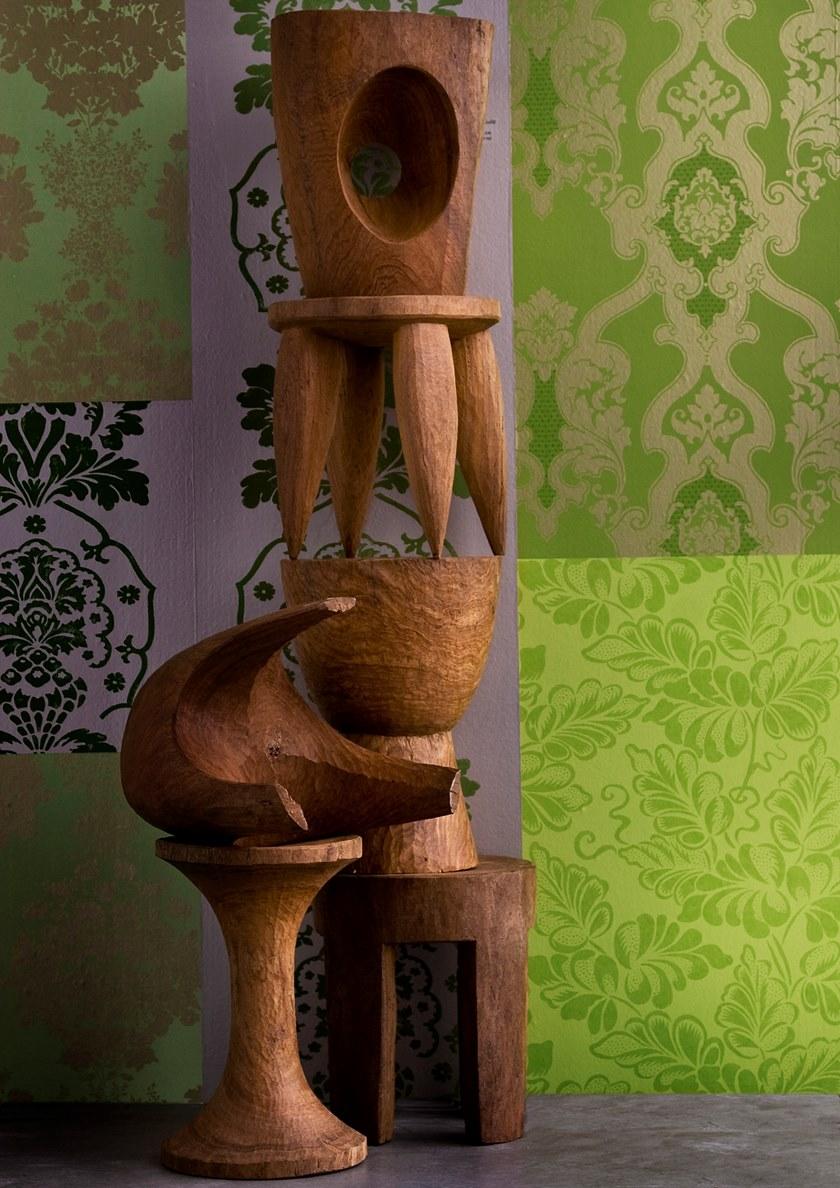 Pols Potten Низкий деревянный табурет  500-030-007  - Вид №1