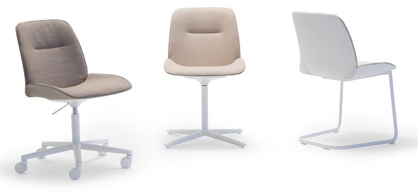 Andreu World Стул с обивкой из ткани с 4 спицами Nuez sun-id-1463911 - Вид №1