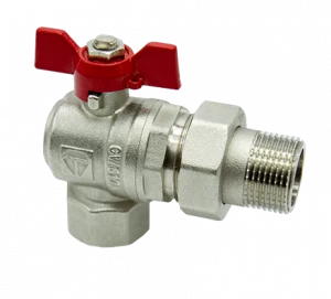 HLV-101228.№.03 Кран шаровой HLV Optima угловой с полусгоном