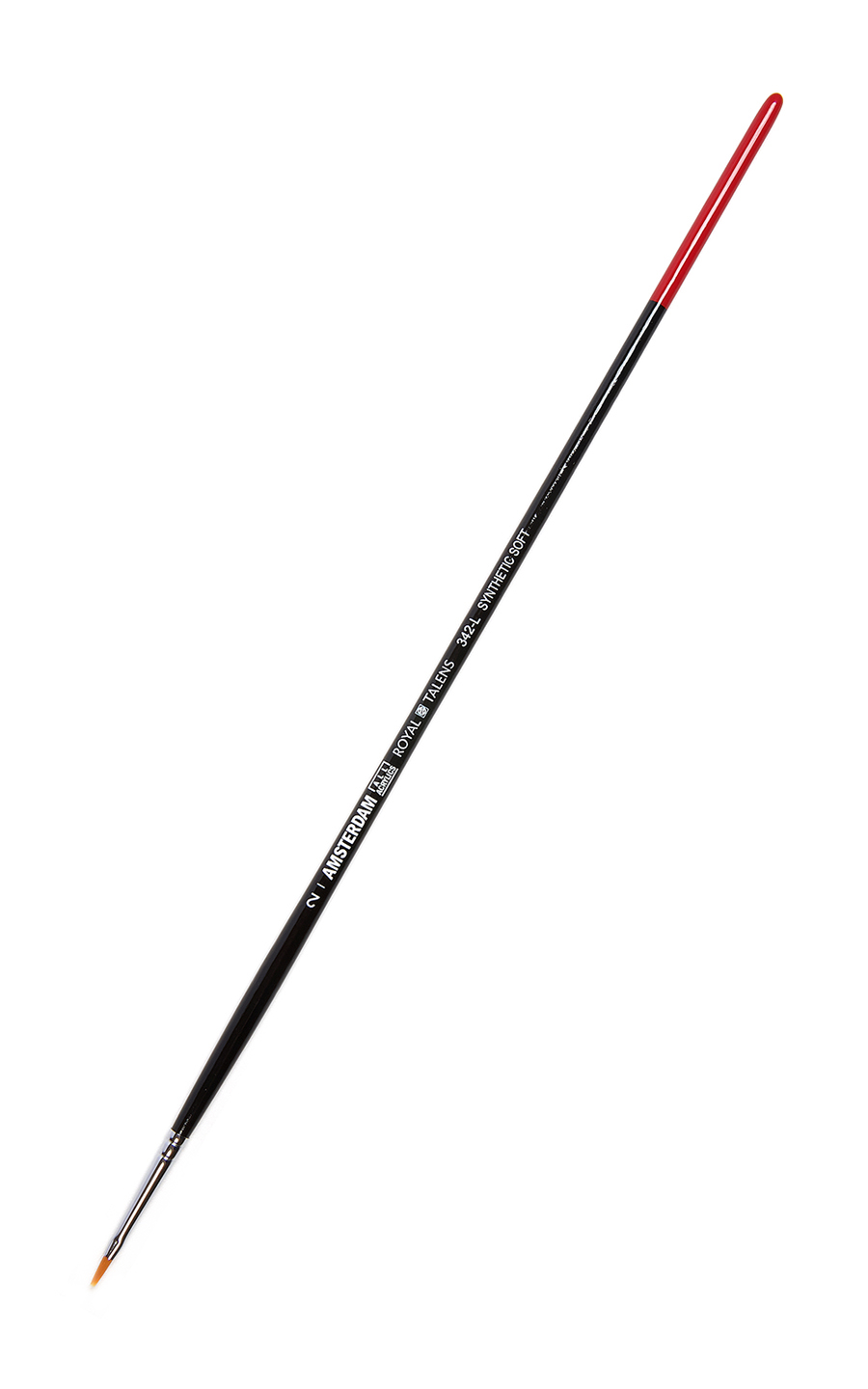 342 Кисть синтетика для акрила плоская длинная ручка №02 AM--L-2 Royal Talens Amsterdam 