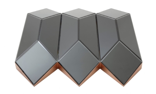 Зеркальное панно декоративное оригами Thomas PUSHA ДИЗАЙНЕРСКИЕ 062664 Коричневый  - Вид №1