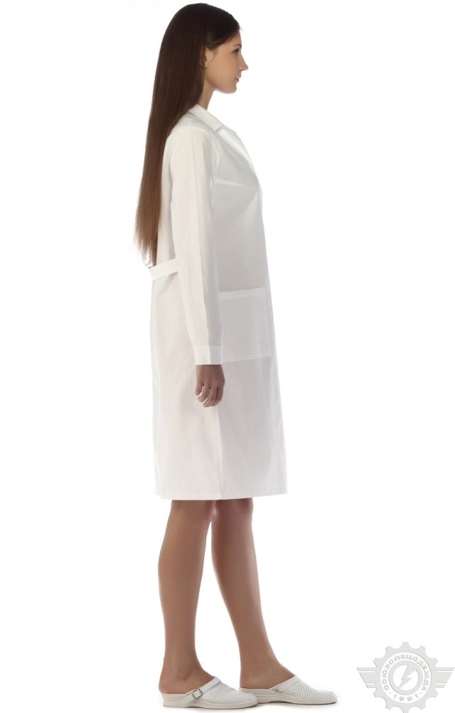 61692 Халат женский белый  Медицинская одежда  размер 48-50/170-176 Спецодежда  - Вид №9