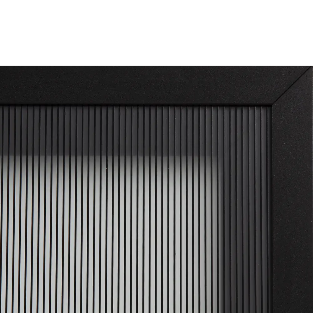 Витрина для шкафа Delinia «Лайн» 80x35 см, алюминий/стекло, цвет чёрный ЛайнБлэк STLM-2017927 - Вид №1