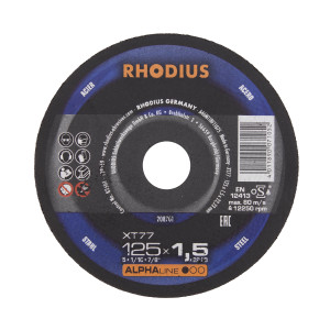 90549592 Круг отрезной по металлу XT77 ODI-152-613, 125х1.5х22.23 мм STLM-0276617 RHODIUS