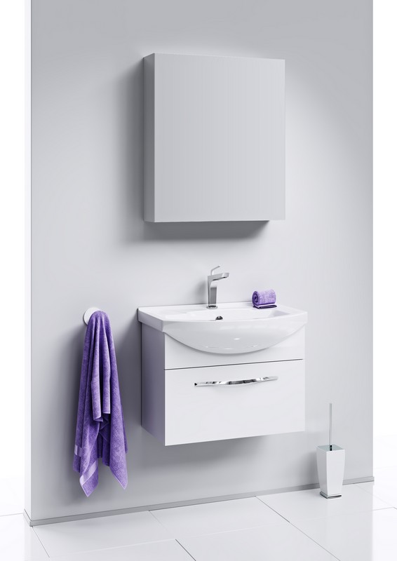 Аллегро тумба под умывальник Элеганс 650 , цвет белый, Agr.01.06/1 AQWELLA Allegro 4620008192475 - Вид №1