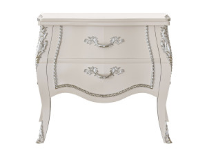 Деревянная прямоугольная тумбочка с ящиками