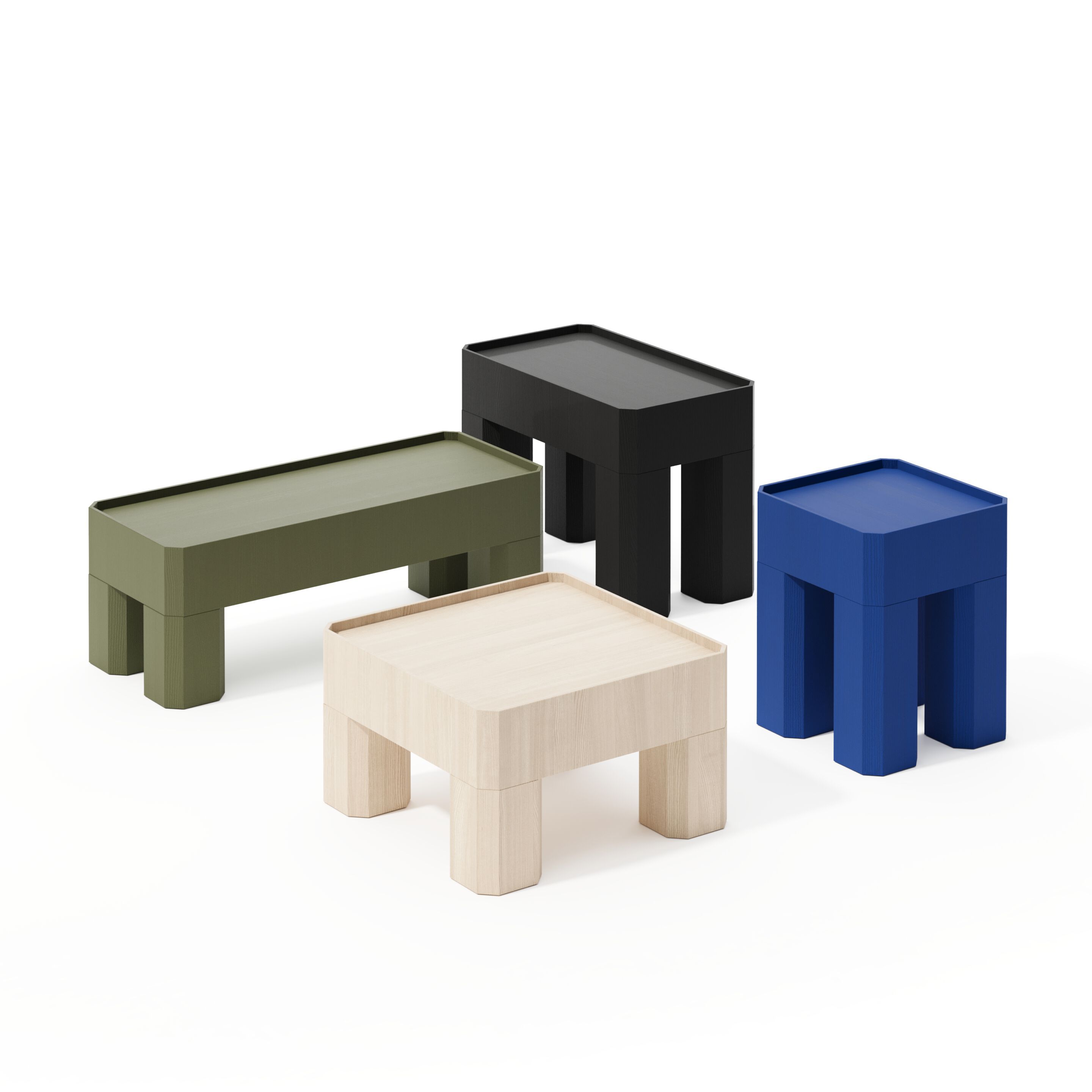 Деревянный квадратный низкий журнальный столик Joyf блок ARCH-00017003 - Вид №5