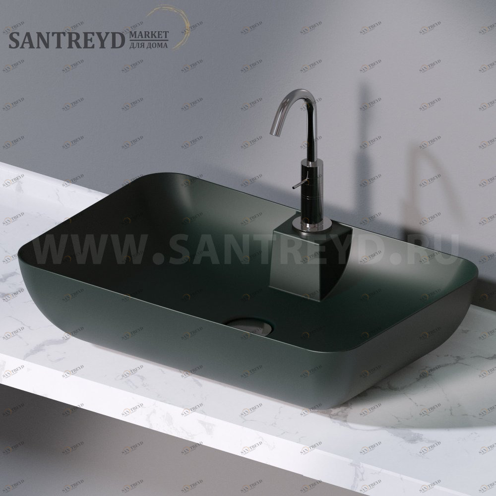 L607143 Накладная раковина на столешницу  прямоугольная A. e T. Italia ELITE AeT ITALIA