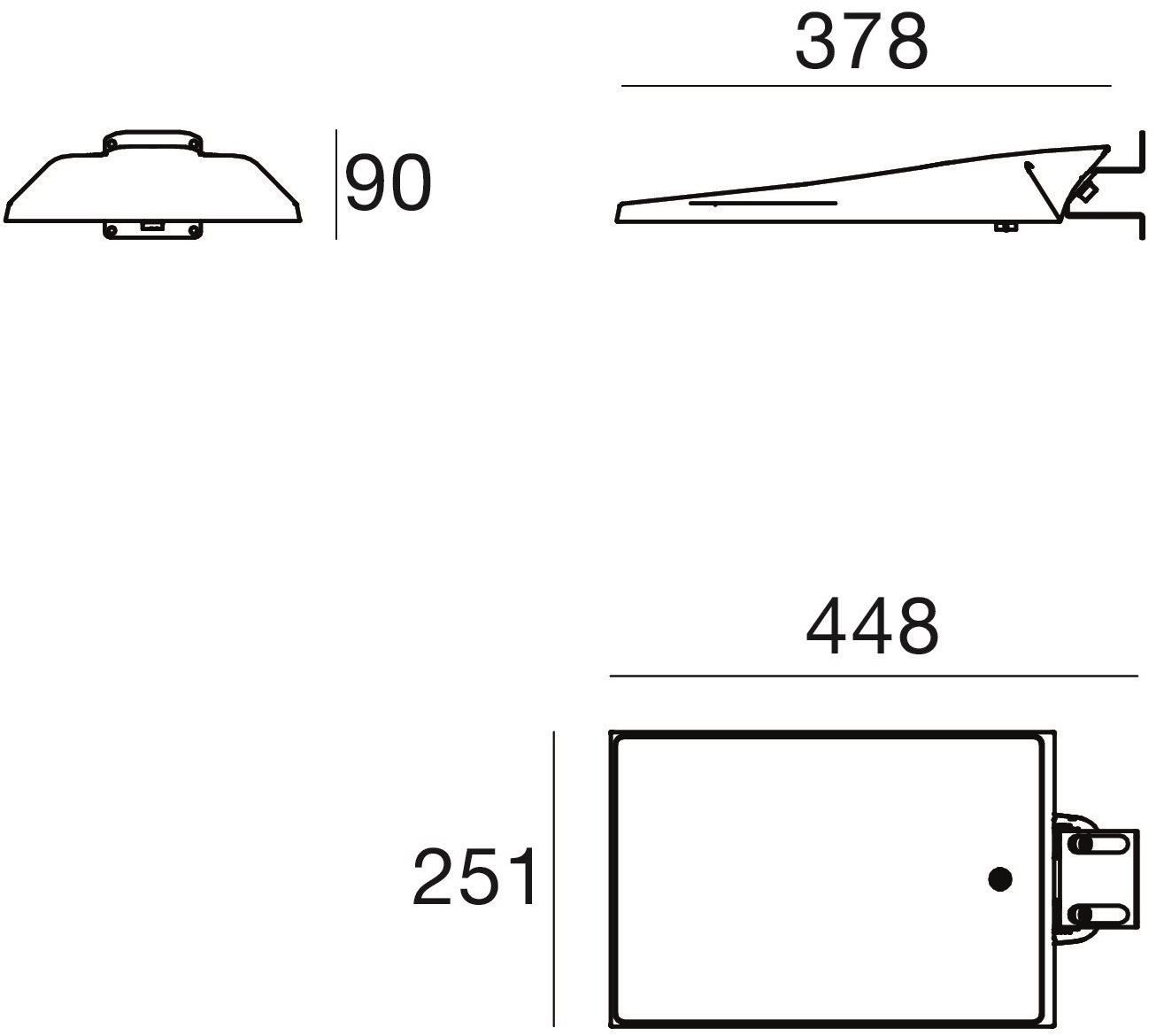 Linea Light Group Настенный уличный светильник из алюминия с порошковым покрытием sun-id-1394368 - Вид №1