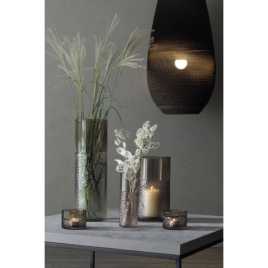 Ваза стеклянная коричневая 25 см Wicker LSA INTERNATIONAL - 00-3894924 Коричневый  - Вид №2