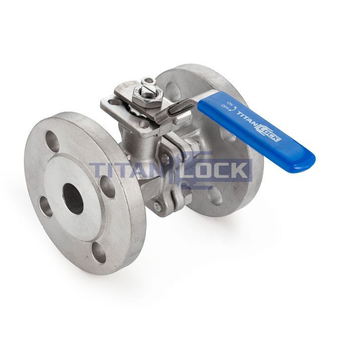 Кран шаровый фланцевый двухсоставной, нерж. 304, DN25 TL100TPFBVS TITAN LOCK  - Вид №2
