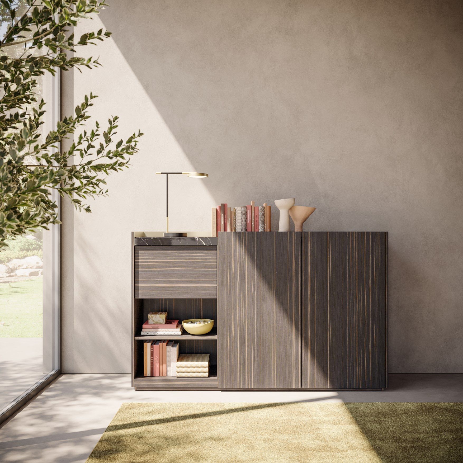 Деревянный офисный шкаф с распашными дверями PROF Block 2.0 ARCH-00054401 - Вид №2