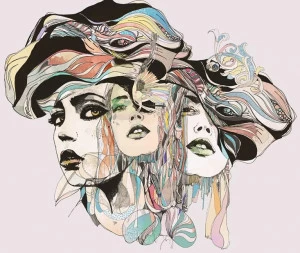 MOMENTI Авторский художественный принт Crazy home paintings Gi-029