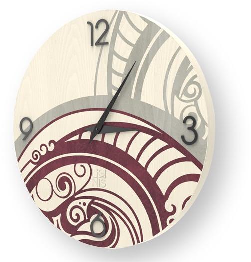LIGNIS® Настенные часы из инкрустированного дерева Dolcevita abstract 10.003 - Вид №1