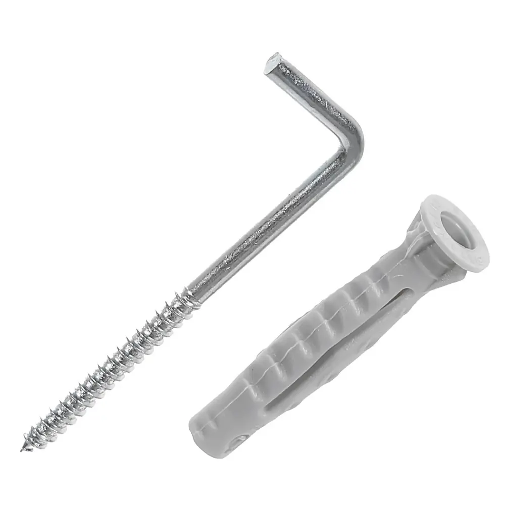 Дюбель-шуруп Standers 8x50 мм, L-образный крюк, 1 шт STLM-2165112